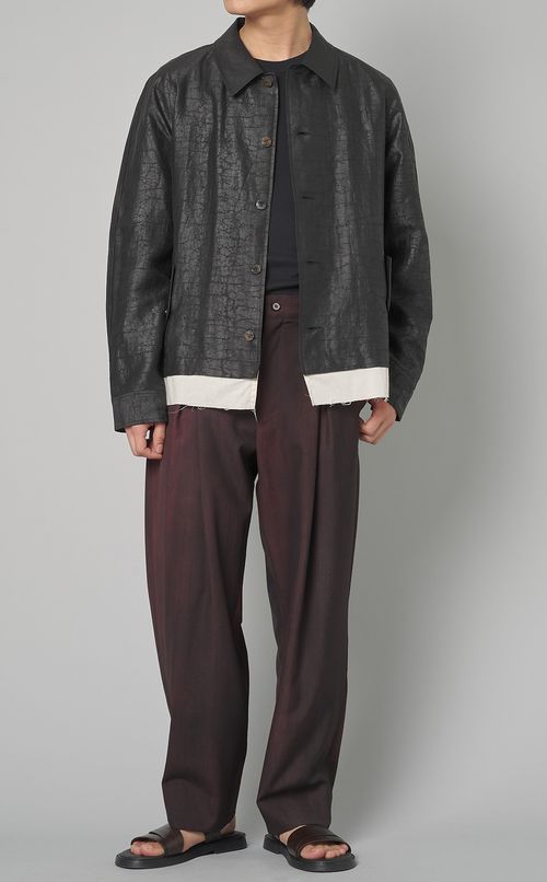 流し染ウールパンツ