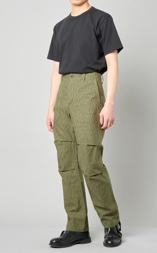 プリンテッドコットンパンツ