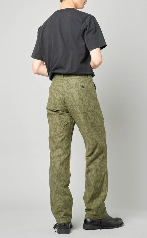 プリンテッドコットンパンツ