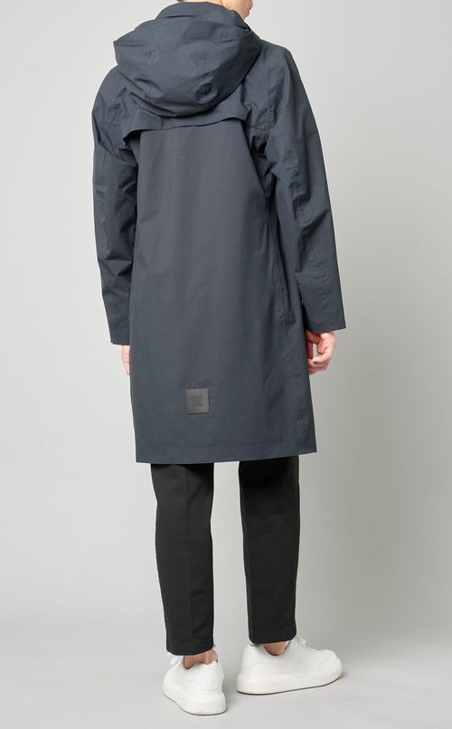 フード脱着ステンカラーコート