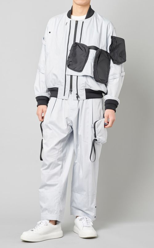 シャンブレーショートブルゾン