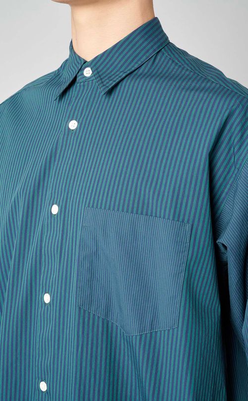 ストライプレギュラーカラーシャツ