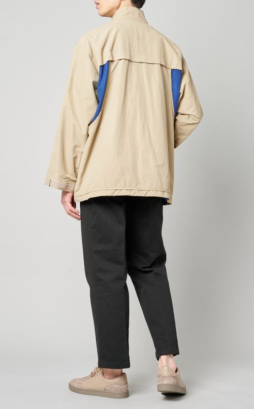 エンブロイダリーナイロンブルゾン