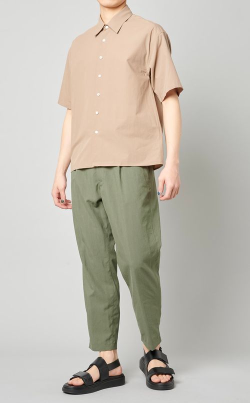 ポリエステルリネントラウザー