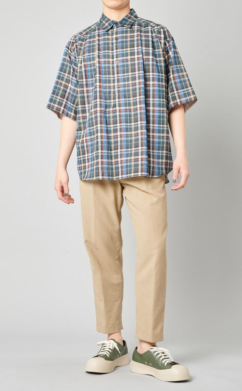 ポリエステルリネントラウザー