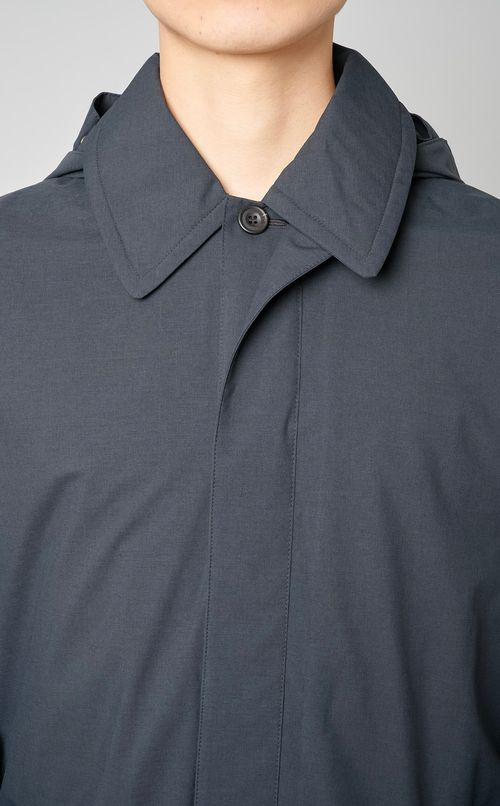 フード脱着ステンカラーコート