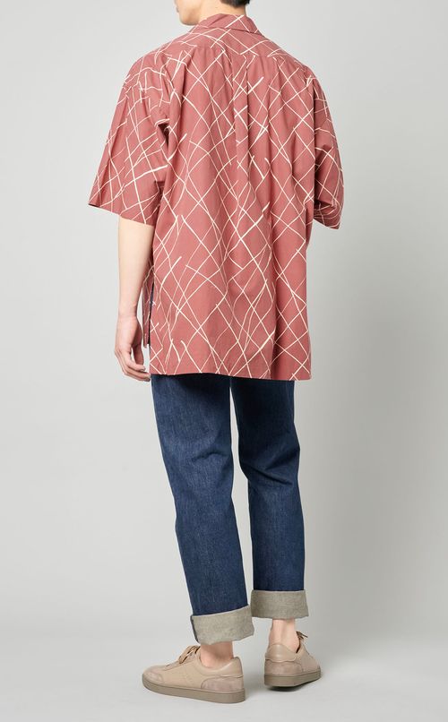 タイプライターオープンカラーシャツ