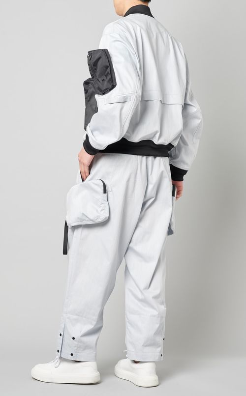 シャンブレーショートブルゾン