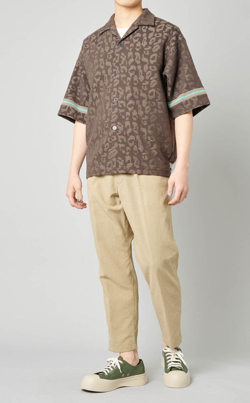 ポリエステルリネントラウザー