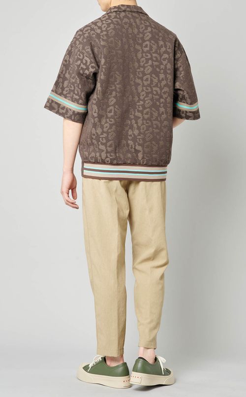 ジャガードニットシャツ