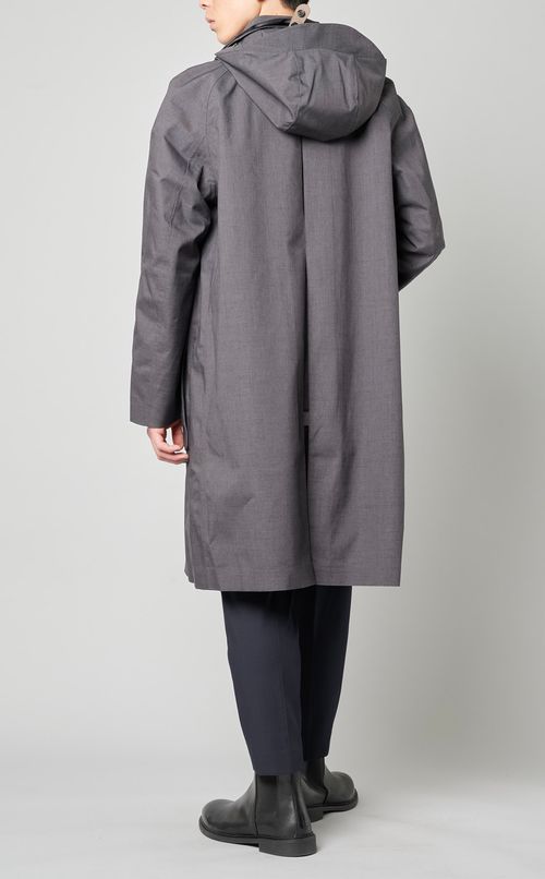 フード付ステンカラーコート