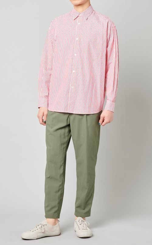 ポリエステルリネントラウザー