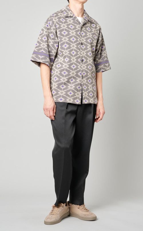 ジャガードニットシャツ