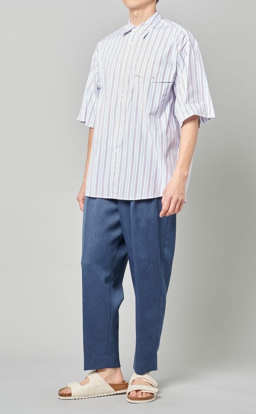 ストライプハーフスリーブシャツ