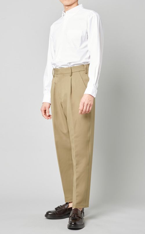 ポリエステル1タックトラウザー