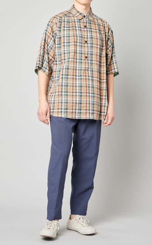 ポリエステルリネントラウザー