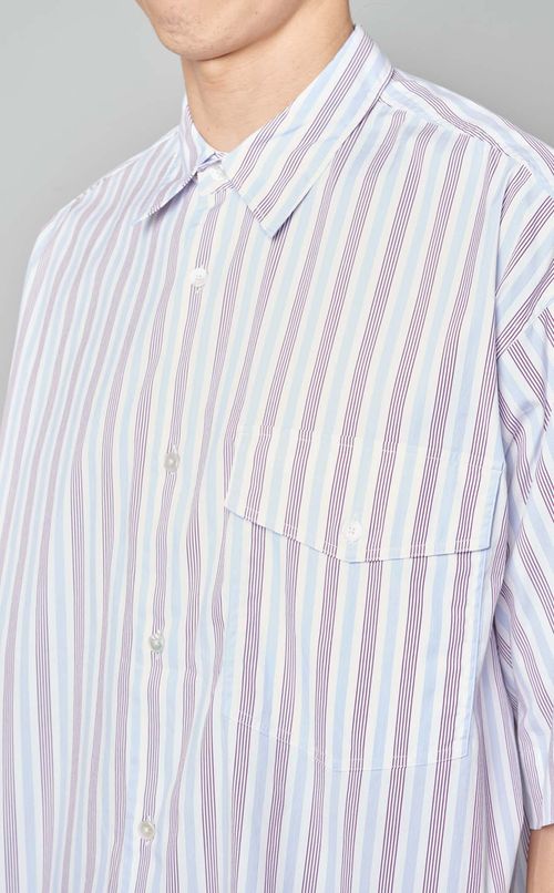 ストライプハーフスリーブシャツ