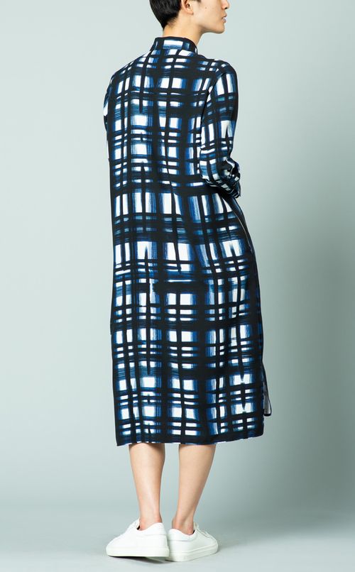 チェックプリントワンピース