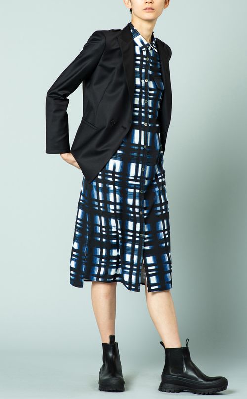 チェックプリントワンピース