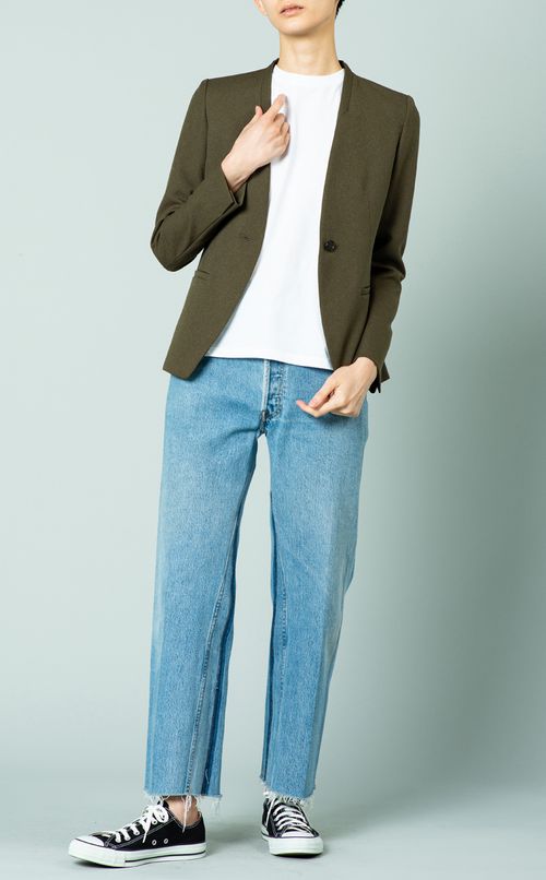 ノーカラージャケット