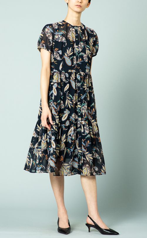 ペイズリープリントワンピース