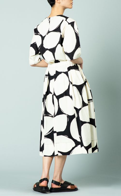 ドットプリントTブラウス