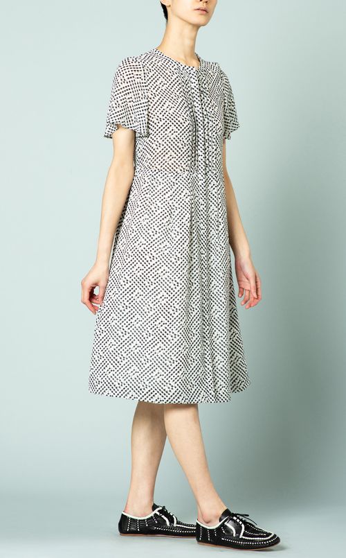 チェックプリントワンピース