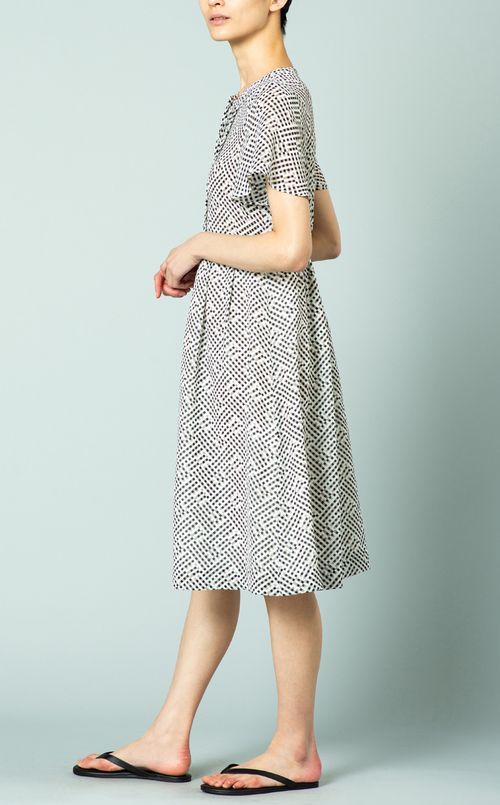 チェックプリントワンピース