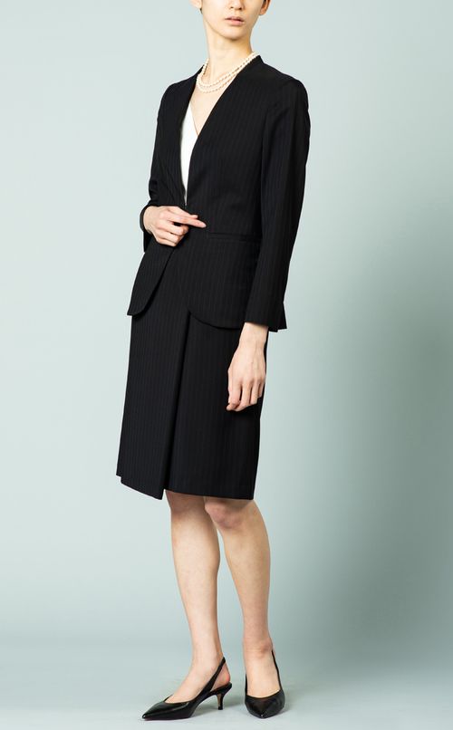 ストライプラップ風スカート