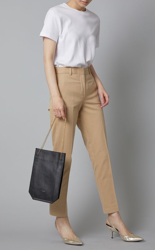 チェーンショルダーレザーミニバッグ