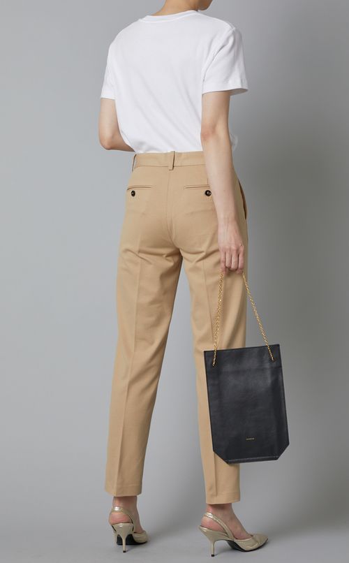 チェーンショルダーレザーミニバッグ