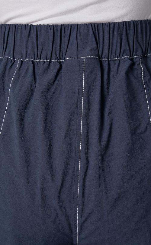 コットンクレープステッチカーブパンツ