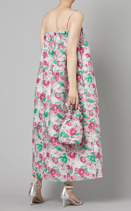 ジャガードシャーリングハンドルミニバッグ