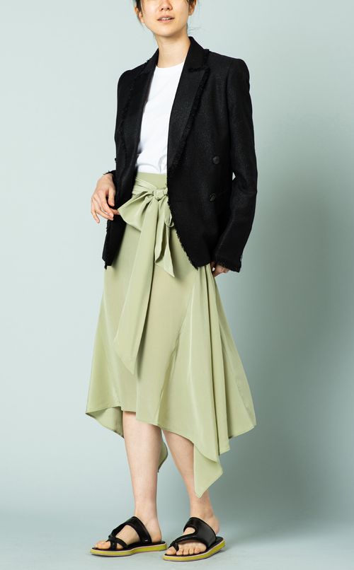 フリンジダブルテーラードジャケット