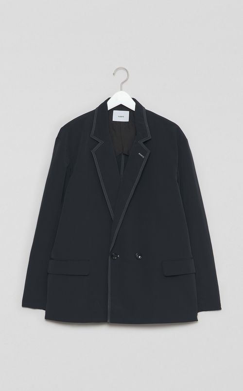 ナイロンリラックスダブルジャケット