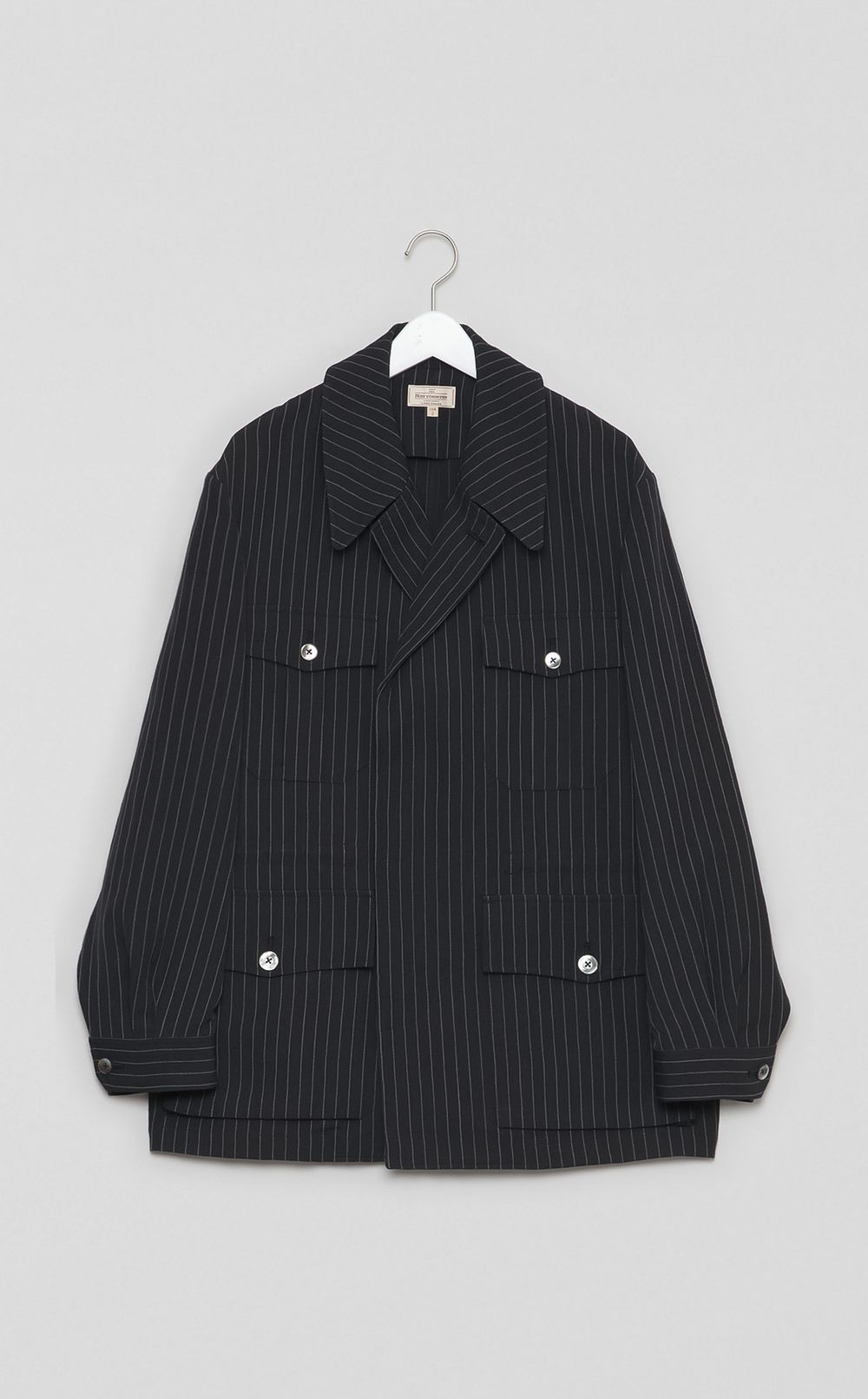 ウールリネンサファリジャケット