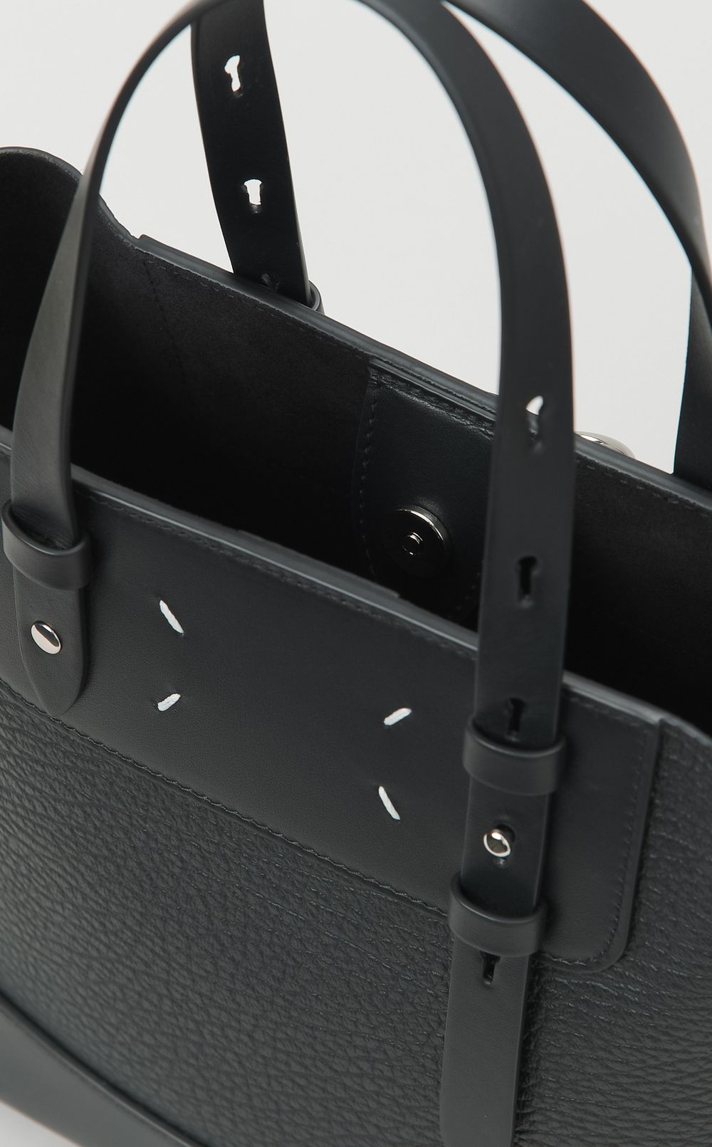 ストラップ付レザーミニトートバッグ