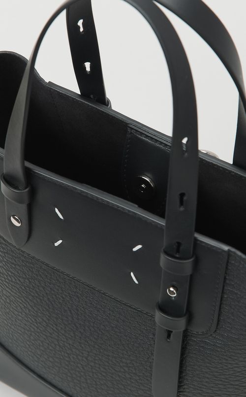 ストラップ付レザーミニトートバッグ