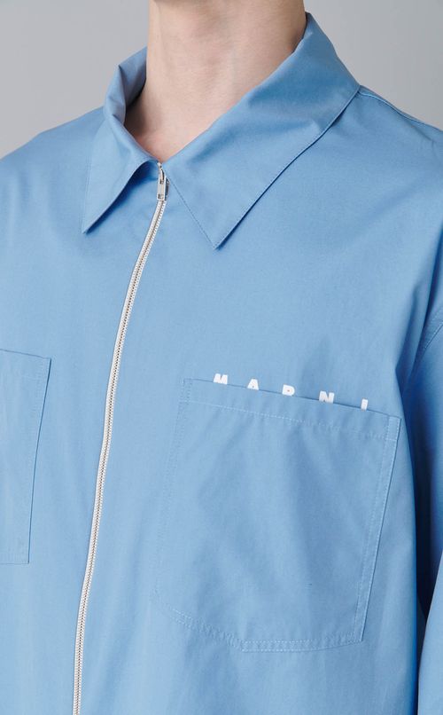 ロゴジップアップシャツ