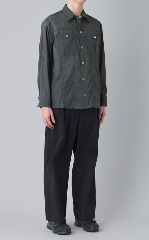 ナイロンサードディテールシャツ