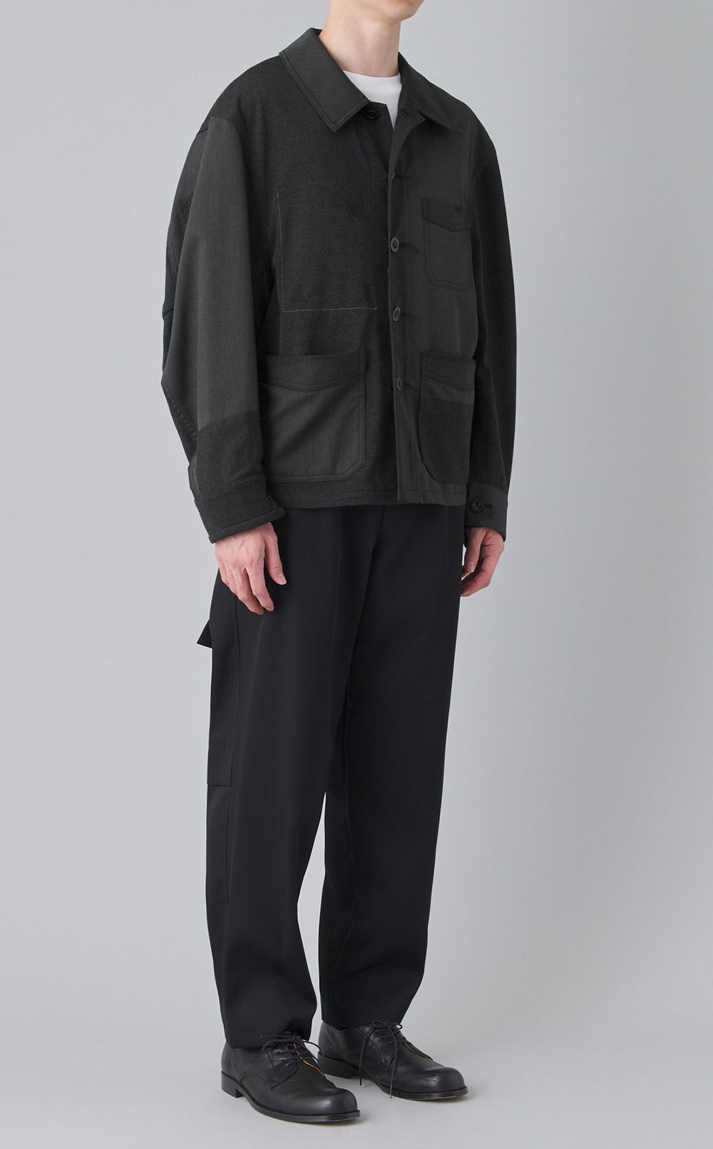 パッチワークユニフォームジャケット