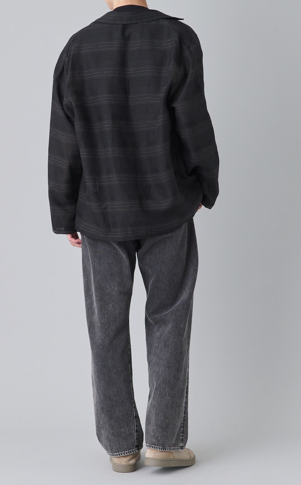 マルチストライプライトシャツジャケット