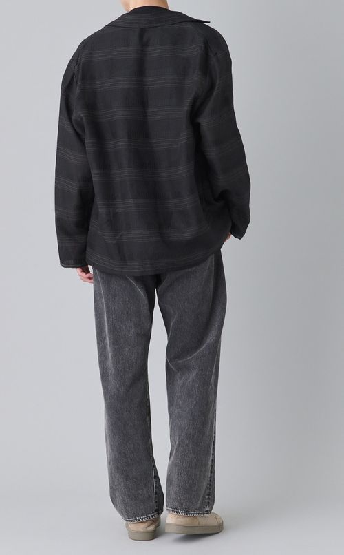 マルチストライプライトシャツジャケット