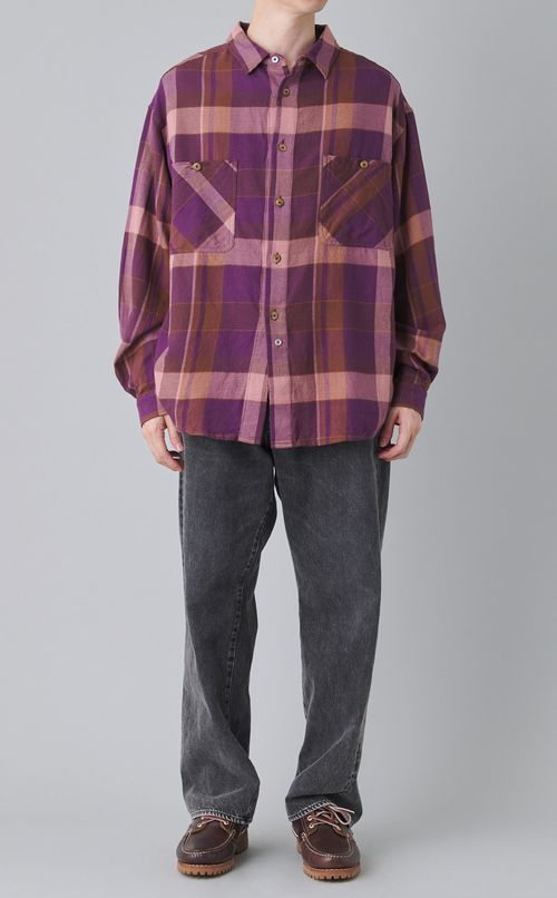 フランネルマドラスワークシャツ