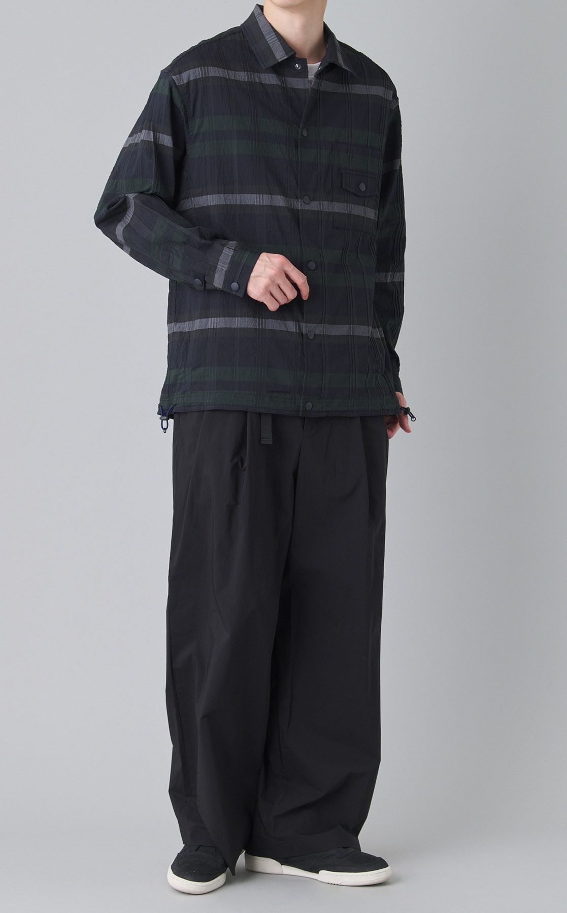 White mountaineering チェックシャツブルゾン White Mountaineering｜チェックシャツブルゾン