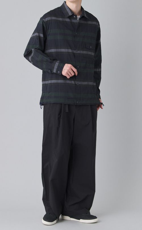 チェックシャツブルゾン