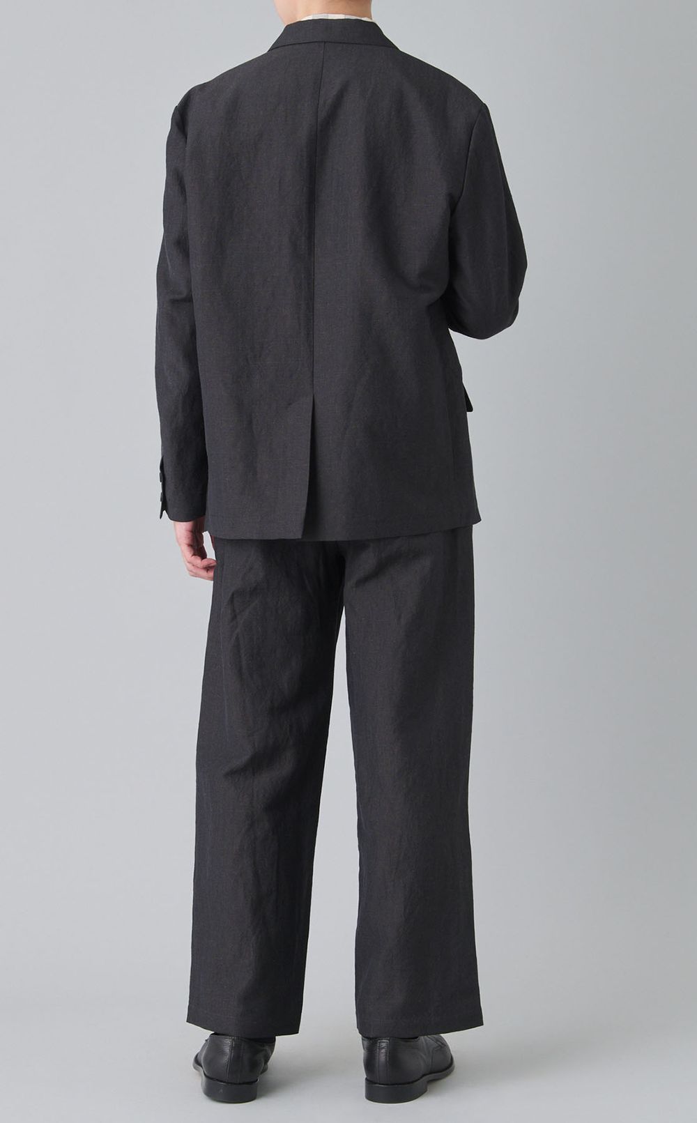 ウールリネン2ボタンジャケット