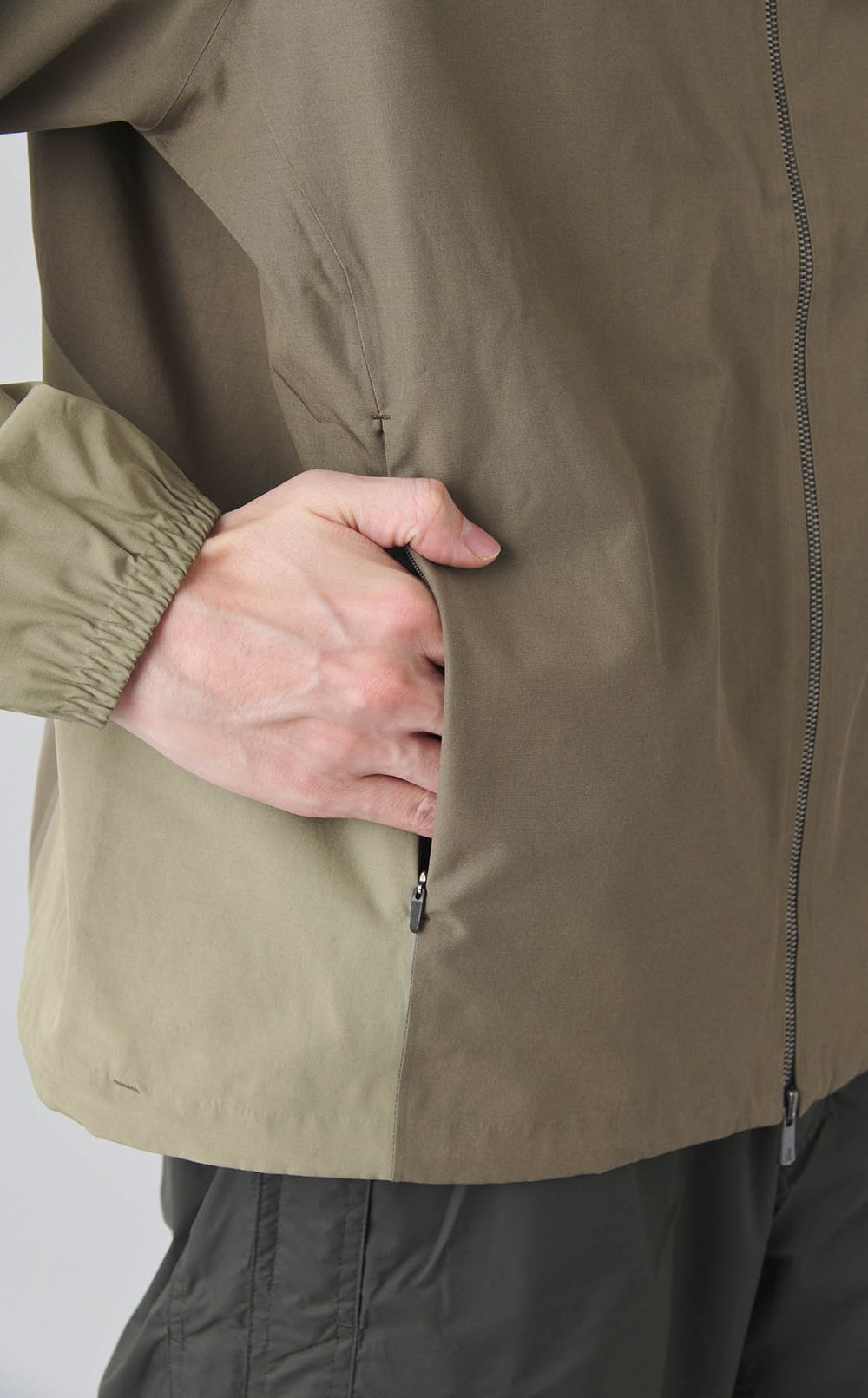 タフタバイカラーブルゾン