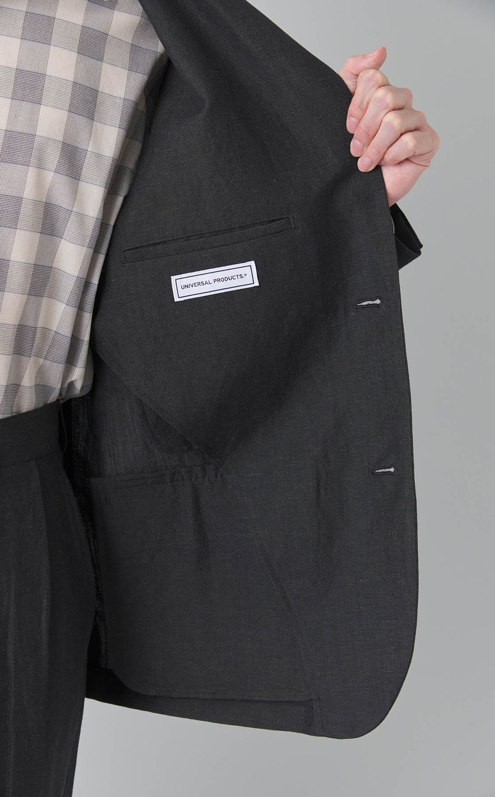 ウールリネン2ボタンジャケット