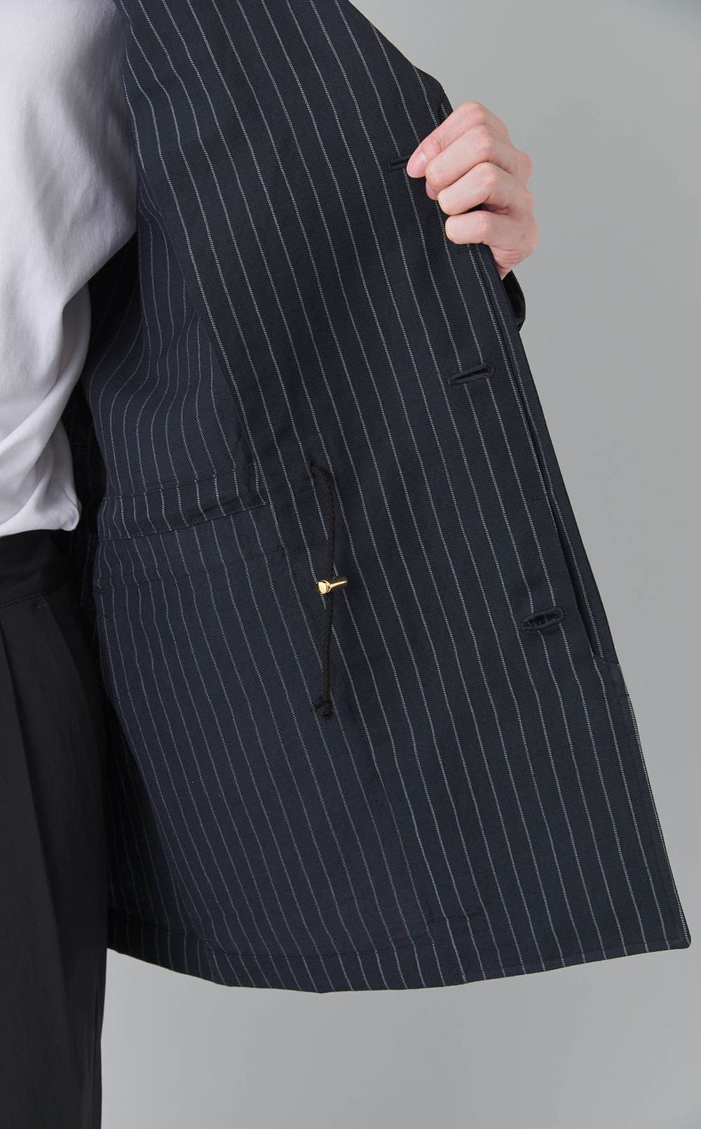 ウールリネンサファリジャケット